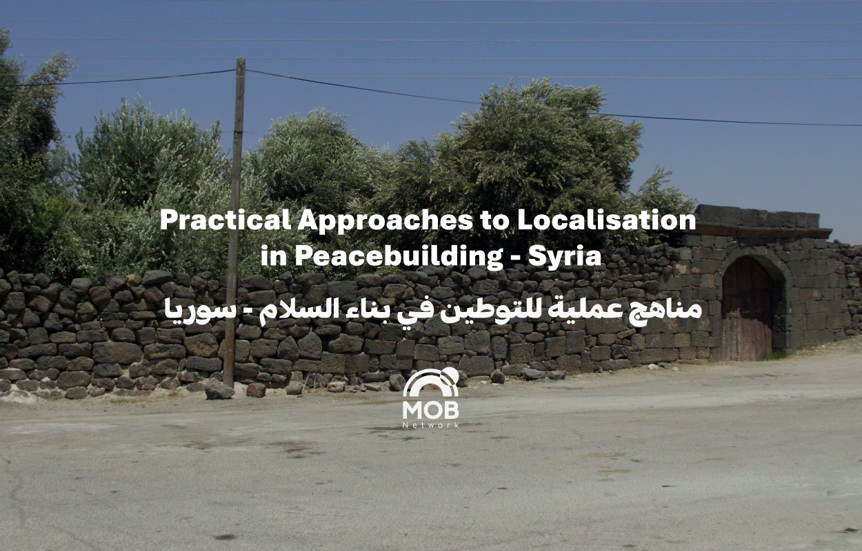 Practical approaches to localisation in peacebuilding Syria