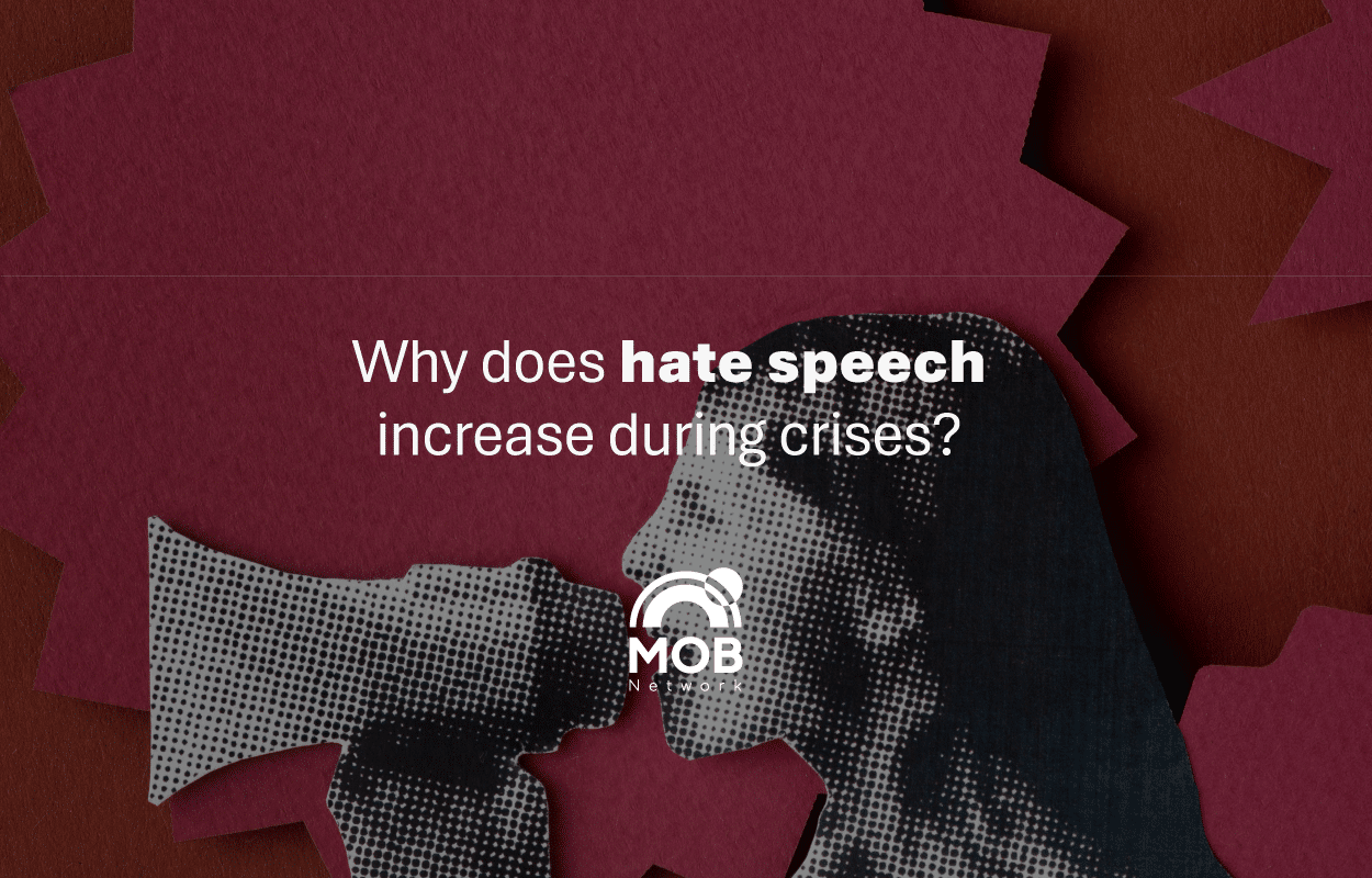Why does hate speech increase during crises?
